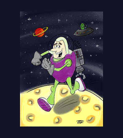 Lightyear graphic design illustration krita