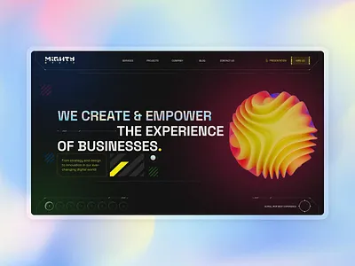 Mighty Media UI/UX 3d animation branding corporate creative design desktop digital graphic design mobile motion graphics tablet ui uiux ux web website
