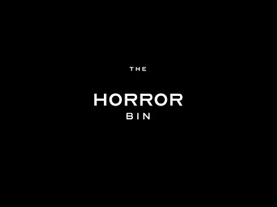The Horror Bin - Logo branding horror identity lettering logo logotype movies typography