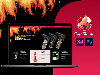 Soul Torches adobe xd app branding design ecommerce graphic design illustration landing page logo photoshop typography ui uiux ux vector web design