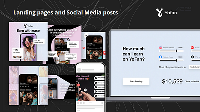 Landing pages and Social Media posts ux