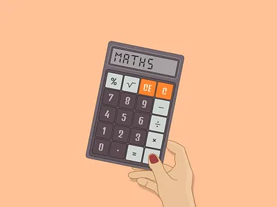 Calculator branding calculator design digital art education illustration educational art exam illustration logo maths maths art maths exam school tuition tutor ui