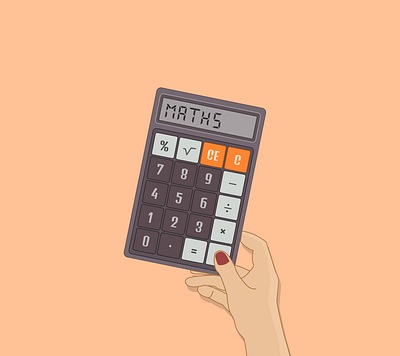 Calculator branding calculator design digital art education illustration educational art exam illustration logo maths maths art maths exam school tuition tutor ui