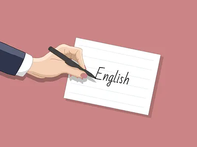 English Lesson branding design digital art education illustration educational art english exam hand illustration logo maths art maths exam paper pencil school student ui