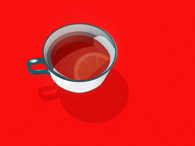 t'lemon t'in t'tea (Yorkshire tea) illustration lemon noise shunte88 tea vector yorkshire tea