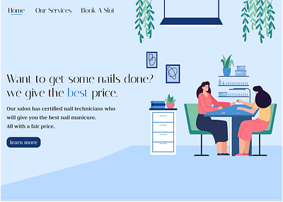 Manicure Service appointment design figma graphic design manicure service ui ux vector website