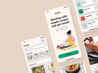 Chef course app interaction android app animation app design best app design cooking cooking app design interaction ios app motion motion design recipe top mobile app top mobile app dribbble ui ui design user experience user interface ux ux design
