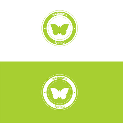 Spring Badge Design art branding design designer dribbble graphic design green illustration logo nature spring vector