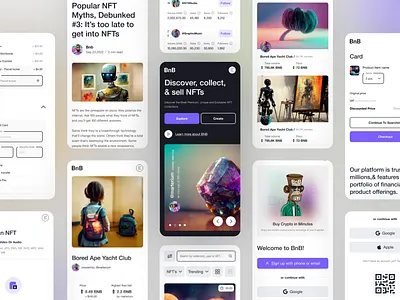 NFT Marketplace UI KIT app marketplace mobile app nft shot ui ui kit ui ux ui8