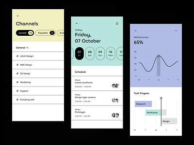 Task Planner Mobile App calendar channel management mobile mobile app performance productivity project project management saas schedule task task management task planner team timeline