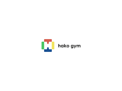 Identité visuelle Hako Gym branding gym logotype sport visual identity