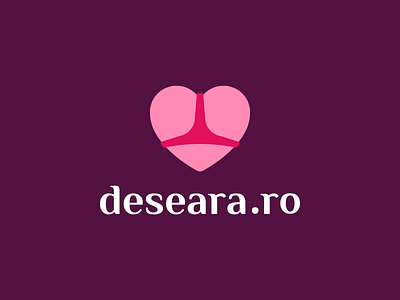 Deseara.ro Logo bikini girls heart logo love mark romance romantic sensual sex symbol underwear