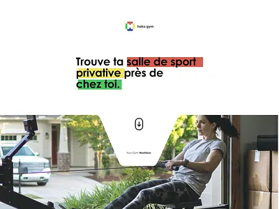 Website header branding catchphrase colors sport ui webdesign