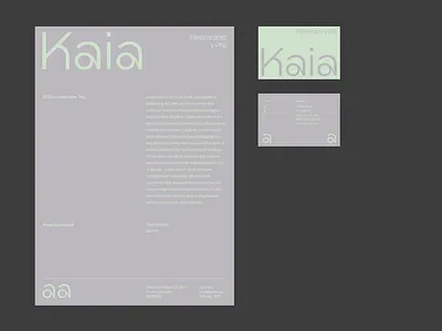 Kaia - visual identity branding logo stationery visual identity visualidentity
