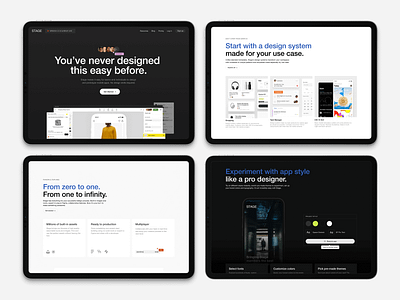 Stage Landing Page header landing landing page main main page ui website