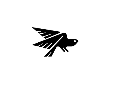 Black Hawk animal bird black eagle fly hawk icon logo nature pray shape simple sky symbol wing