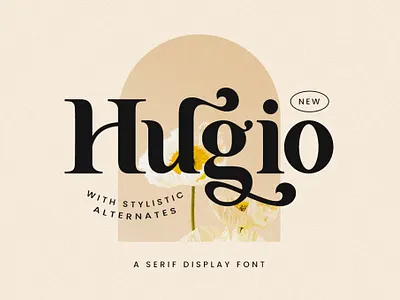 Hugio Display Font branding design display display font font graphic design illustration logo serif typeface typography