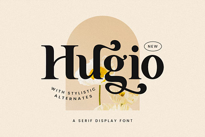 Hugio Display Font branding design display display font font graphic design illustration logo serif typeface typography