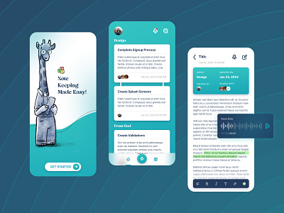 Notes App - Exploration app app design application note app note application notes notes app notes application ui uidesign uiux uiux design voice note voice notes writing app