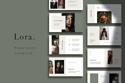 LORA - Powerpoint Template app branding design editorial illustration keynote multipurpose pitch deck powerpoint ppt presentation presentation design slides template
