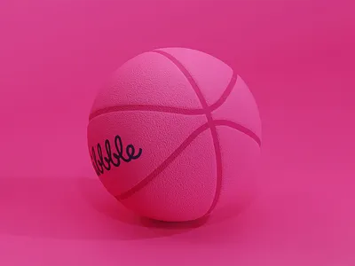 Dribbble_3D icon 3d icon logo