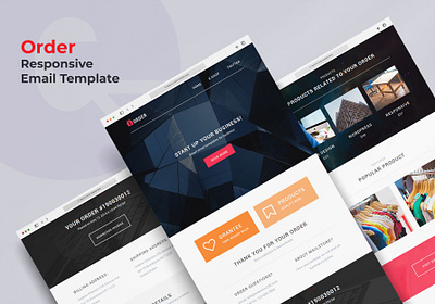 Order - Responsive Order info Email template email template newsletter order email template personal email template
