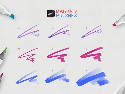 Free Marker Procreate Brushes art brush brushes design designer digital paint digital painting draw drawing graphic design marker marker brush marker brushes markers paint painting procreate procreate brushes procreate marker sketch