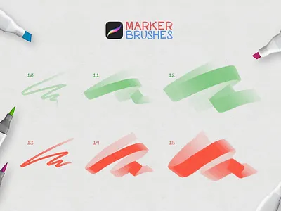 Free Marker Procreate Brushes art branding brush procreate brushes design designer digital digital paint digital painting draw drawing graphic design illustration marker markers paint painting procreate procreate brushes sketch