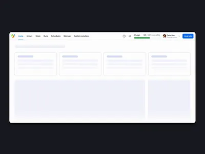 Apify | Header navigation animation design header navigation ui ux