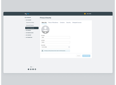 Privacy & Security Settings privacy settings privacysecurity security settings ui ux