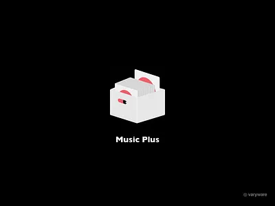 Logo For Music Plus app branding design icon logo mobile ui