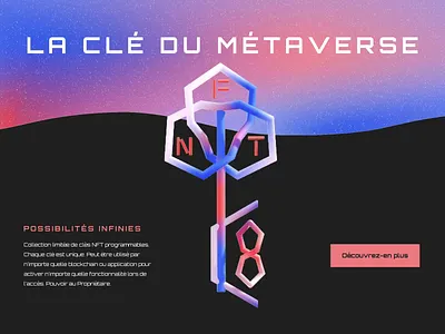 NFT KEY | La clé du métaverse animation brand identity branding crypto crypto art design illustration infinity key logo meta nft nft art nft key nftart paris ui ui animation web animation website animation