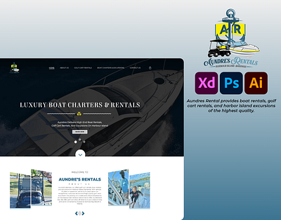 AUNDRES RENTALS adobe xd branding case study design logo photoshop ui ux web design website