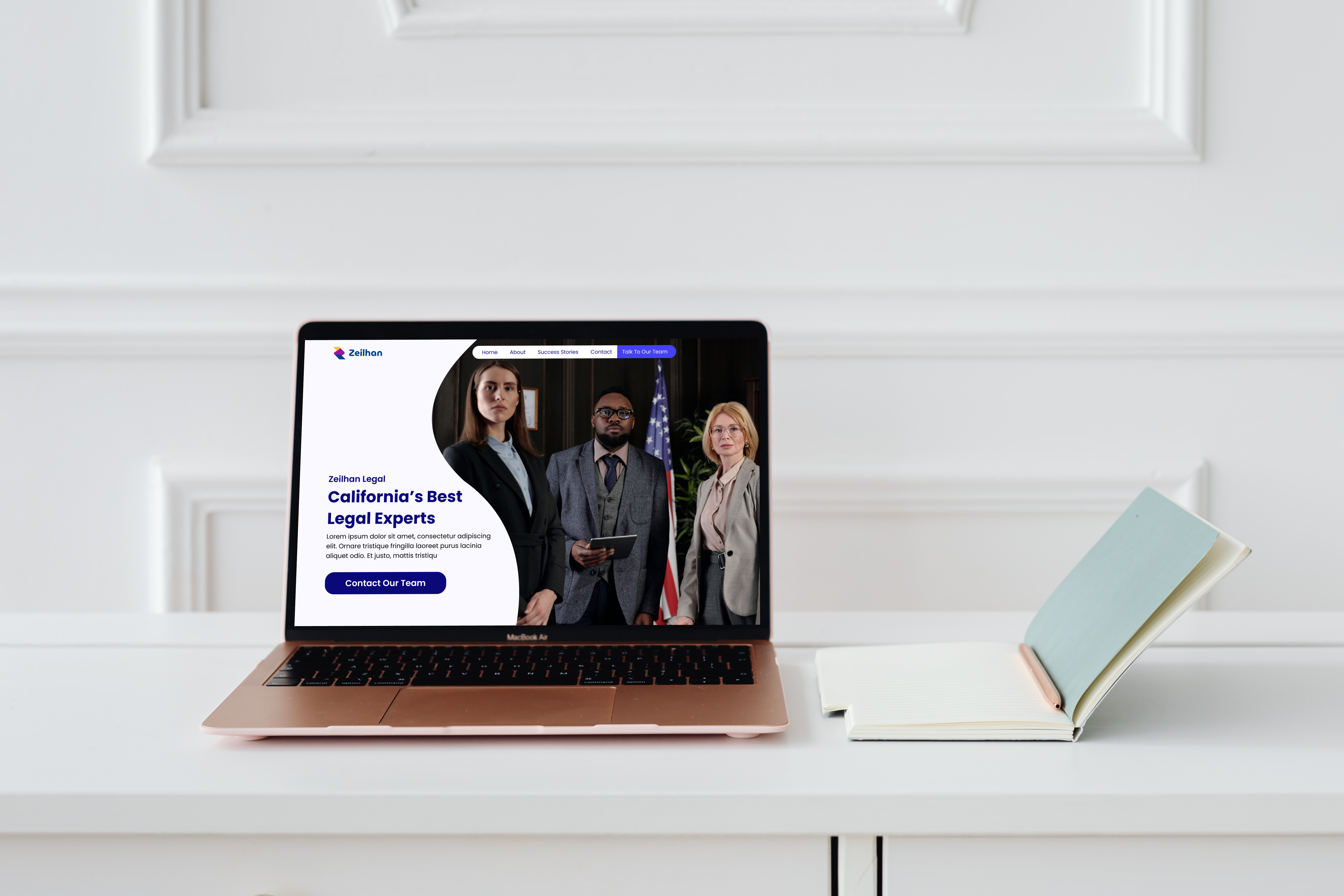 Example of Legal Practice Website UX Design