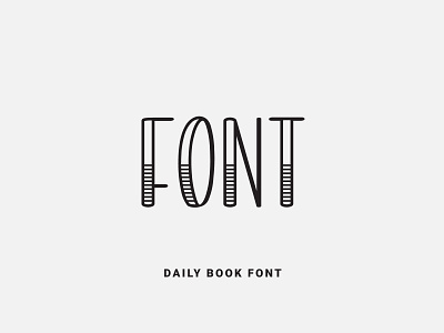 Daily Book Font design font font design fonts fontself illustration lettering logo ochakov ovtype type typeface typography