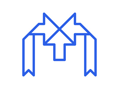 M arrow branding design direction identity logo m m arrow m letter m logo mark monogram symbol