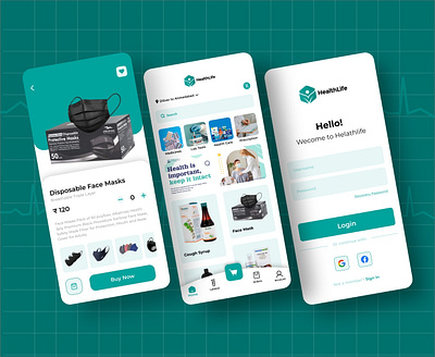 Online Pharmacy Delivery App UI branding graphic design pharmacy ui