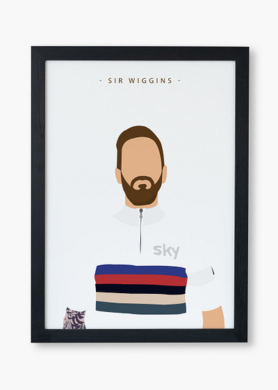 Sir Bradley Wiggins design graphic design illustration logo poster typography vector