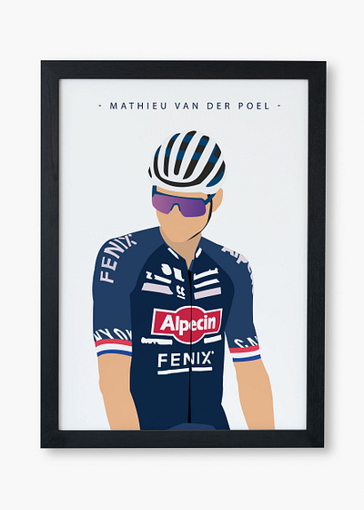 Mathieu van der Poel - Alpecin Fenix design graphic design illustration logo poster vector