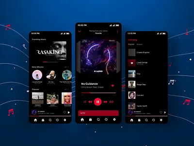 Music App UI animation design graphic design illustration mobileapp musicapp ui uiapp