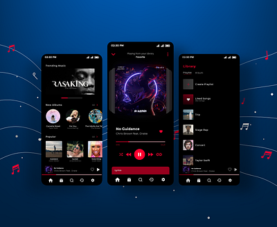 Music App UI animation design graphic design illustration mobileapp musicapp ui uiapp