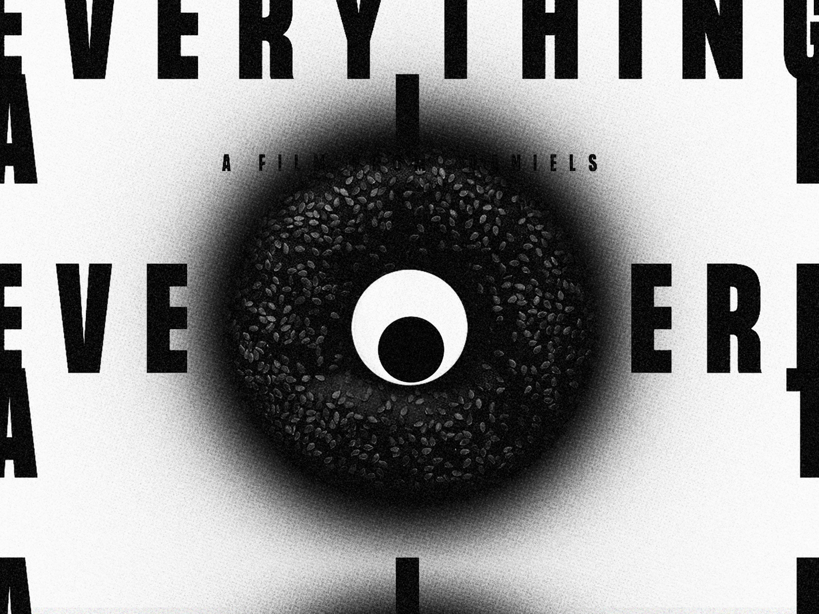 Everything Everywhere All at Once bagel eyes googly eyes key art movie movie poster movie posters movies multiverse poster poster design posters