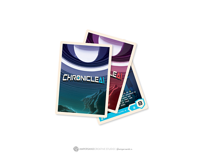 ChronicleAI – Branding & Card Design branding card design card layout game design graphic design logo