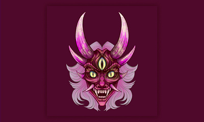 Demon Mask digital design digital illustration illustration masks