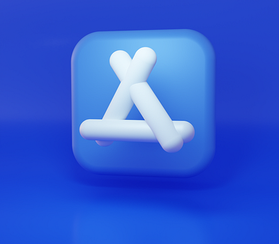 App Store Icon 3d logo ui