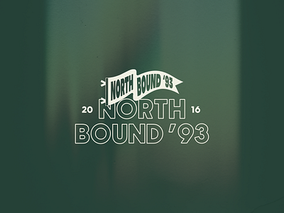 North Bound '93 Badge apparel design badge branding camp camping design illustration logo logo design logodesign north north bound north face outdoor patagonia patch pennant summer summer camp typography