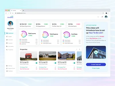Real Estate App app application branding client relationship manager concept crm dashboard design graphic design illustration logo management real estate ui
