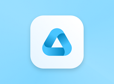 Adatom a logo apple blue branding design graphic design logo logodesign ui