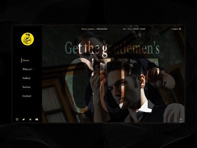 Barber booking site design graphic design illustration ui ux