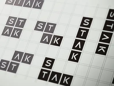 STAK attack brand design digital exchange logo design modular logo stak
